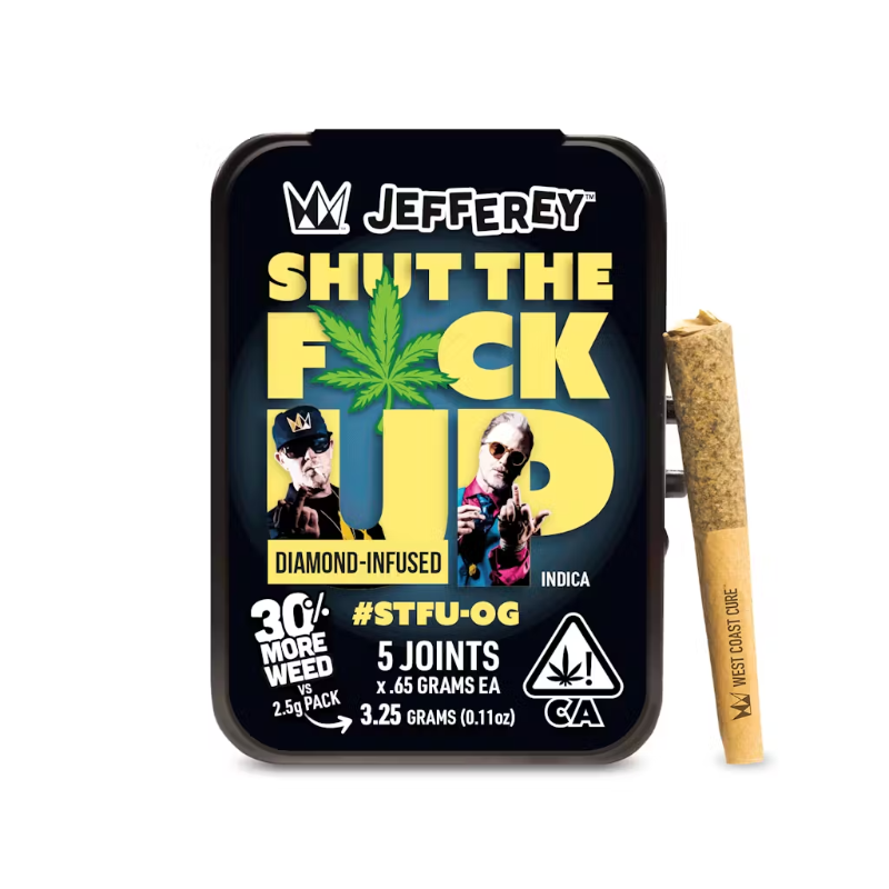 West Coast Cure - STFU OG Jefferey Infused Preroll 5pk 3.25g