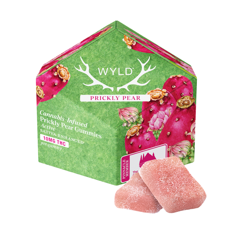 WYLD Prickly Pear Sativa Gummies 100mg