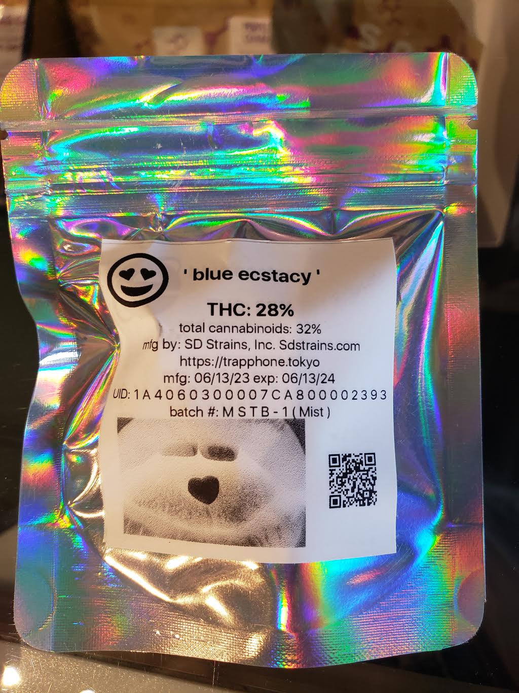 3.5g Blue Ecstasy - Tokyo
