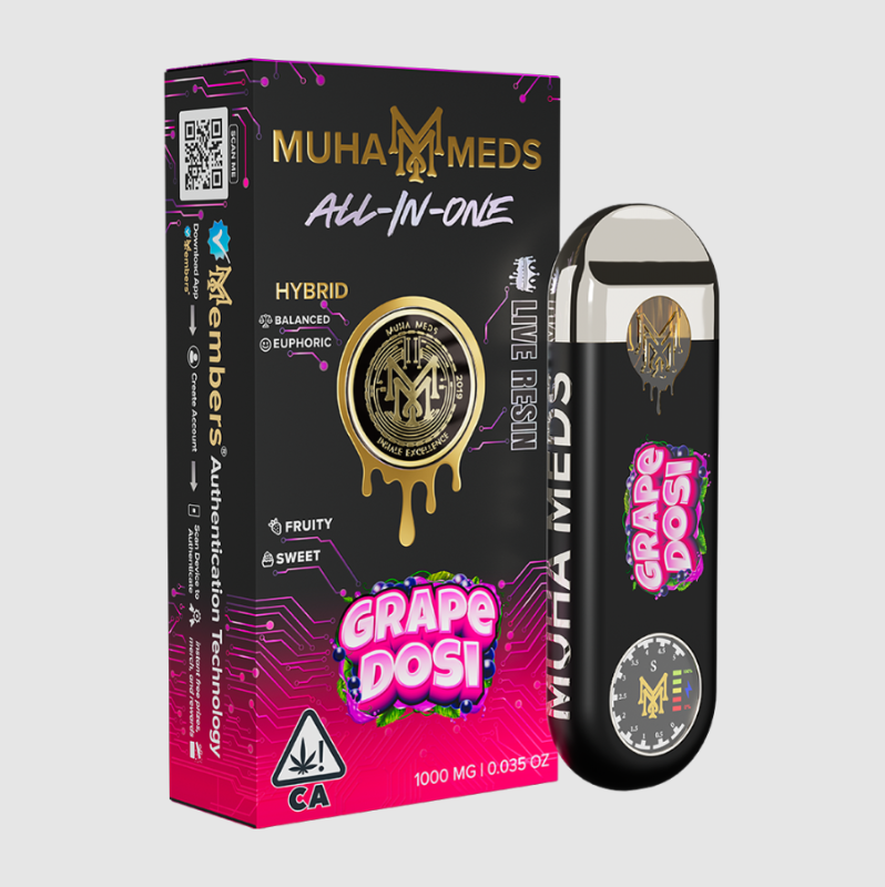 Muha Meds Grape Dosi (H) LR AIO 1g