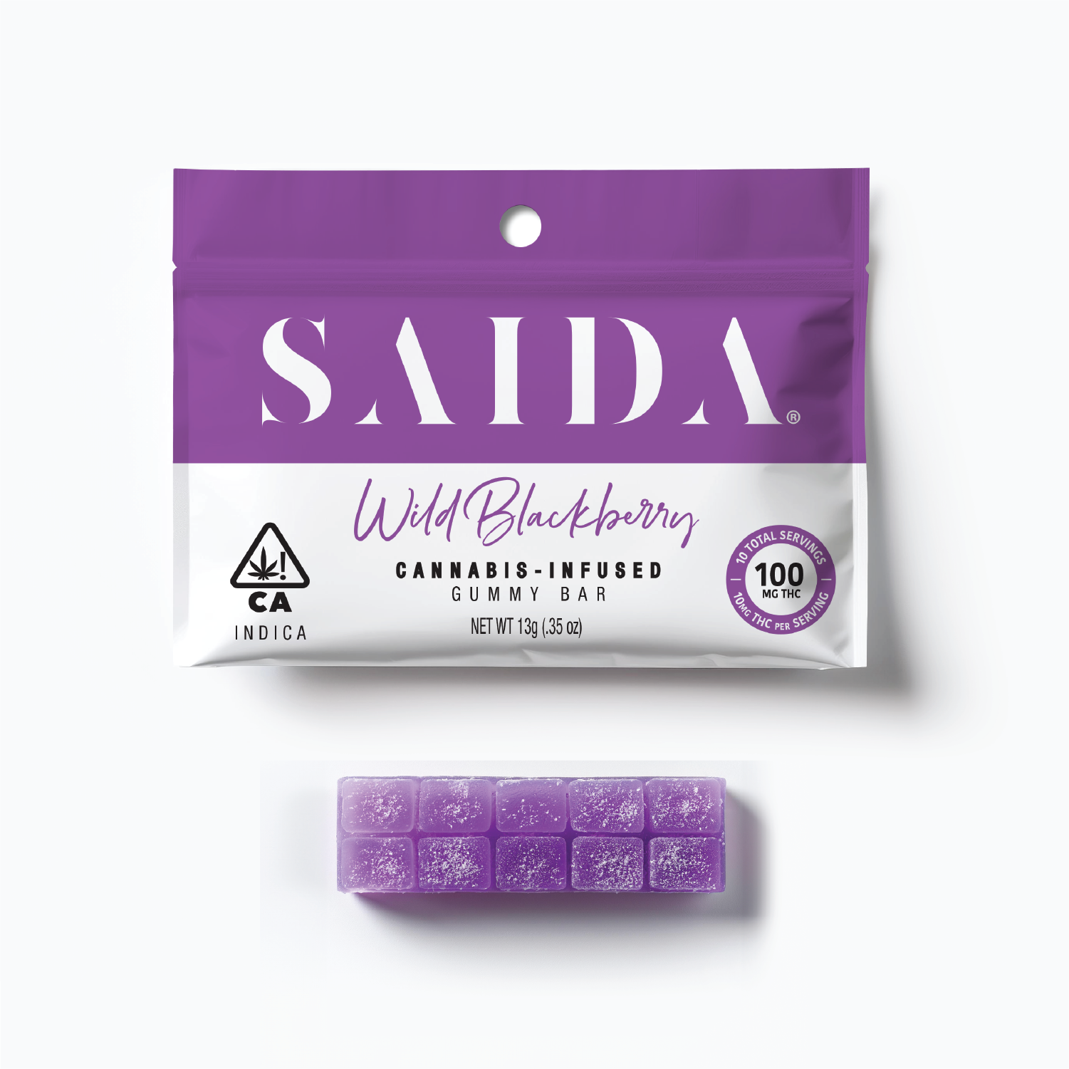 Gummy Bar 100mg - Wild Blackberry (I)
