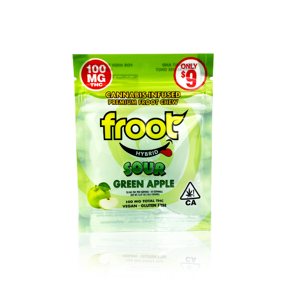 FROOT - Edible - Sour Green Apple - Gummy - 100MG