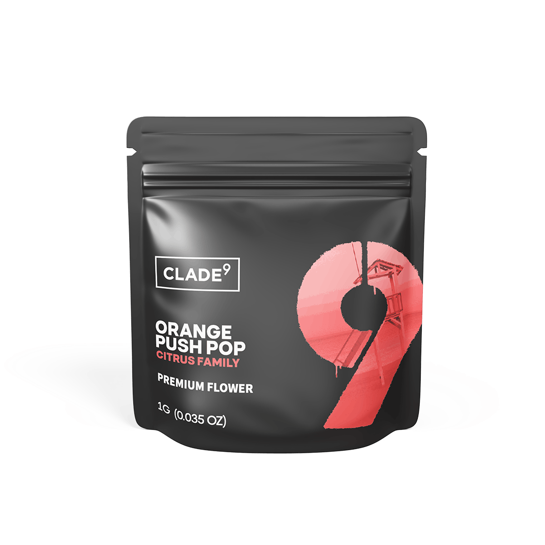 Flower | Buds | Clade9 | Orange Push Pop | 1g