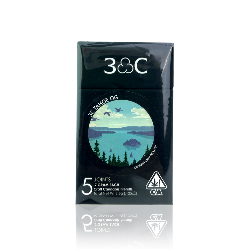 3C FARMS - Preroll - Tahoe OG - 5-Pack - 3.5G