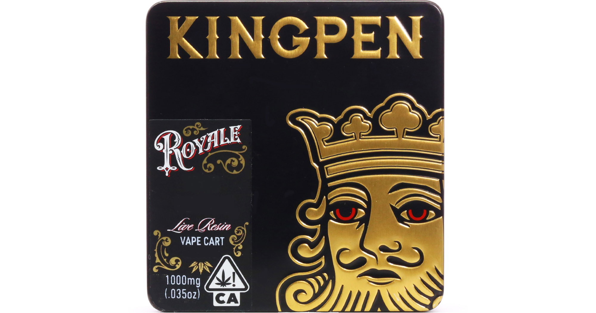 Kingpen Royale OG Kush Live Resin Vape Cartridge 1g San Diego