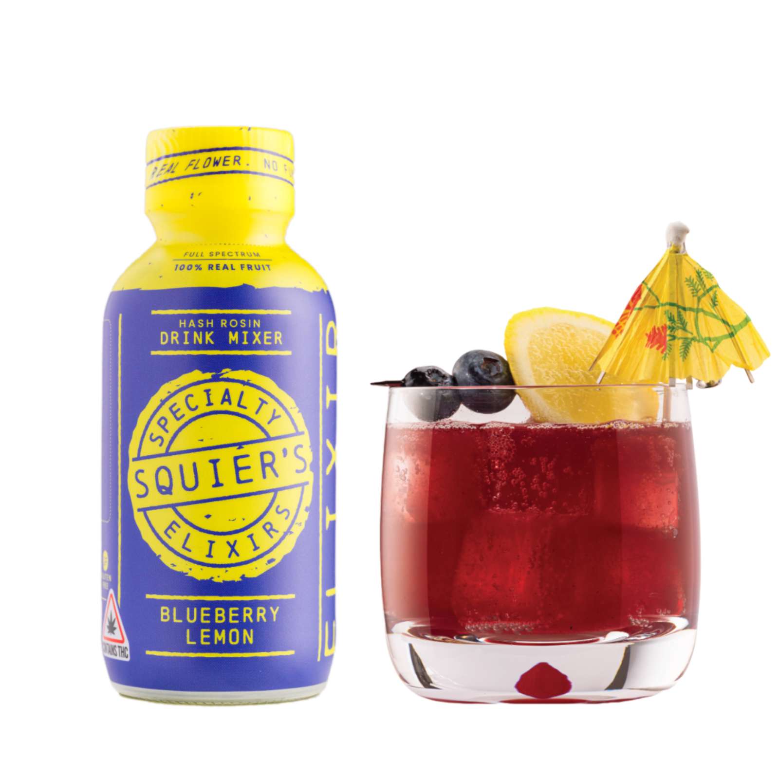 Blueberry Lemon Hash Rosin Elixir (500mg) | Squier's Elixirs