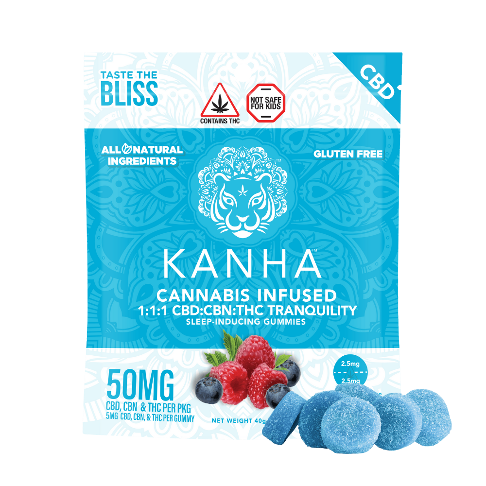 Kanha Tranquility 10pc 1:1:1 - Blue Raspberry