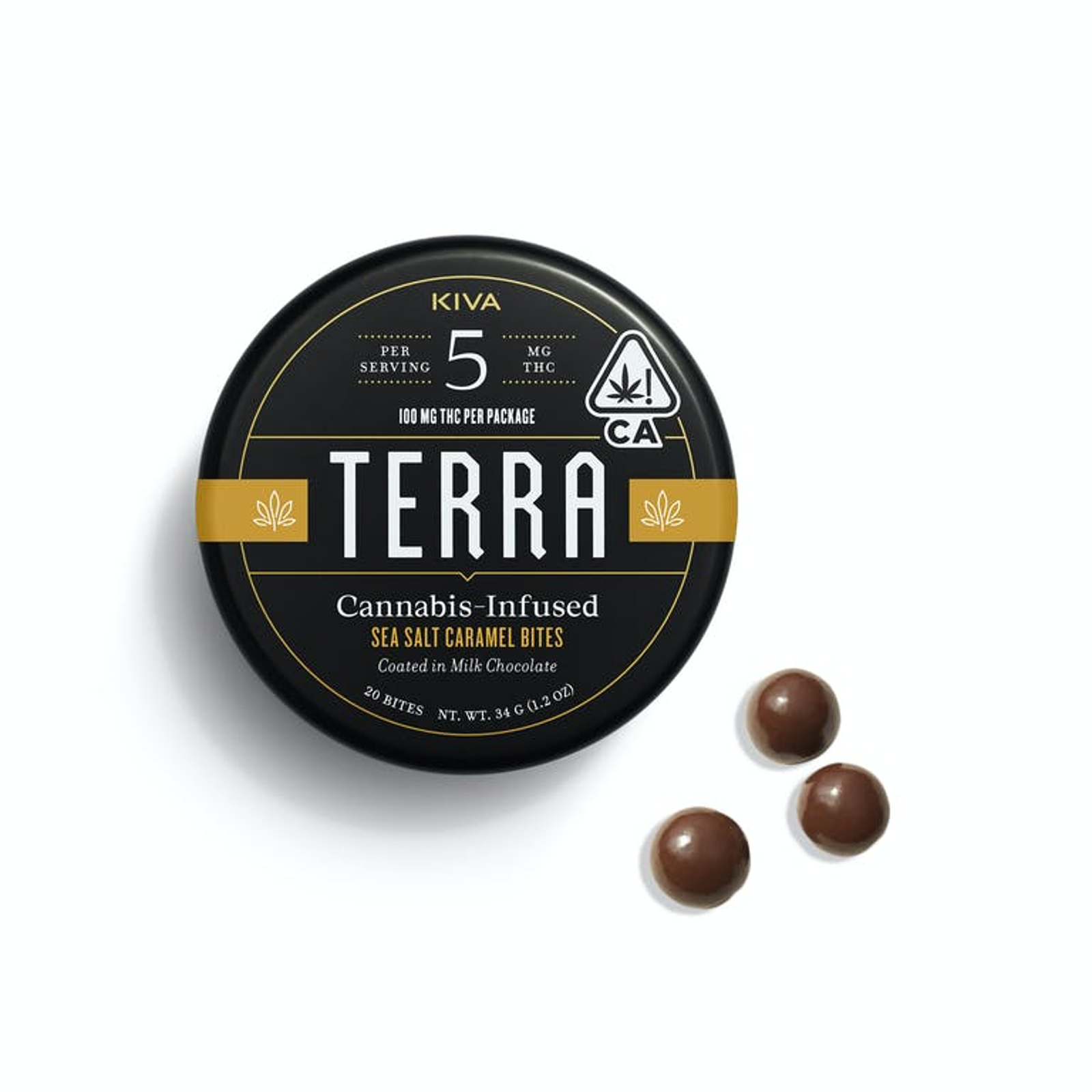 Milk Chocolate Sea Salt Caramel Bites | 100mg