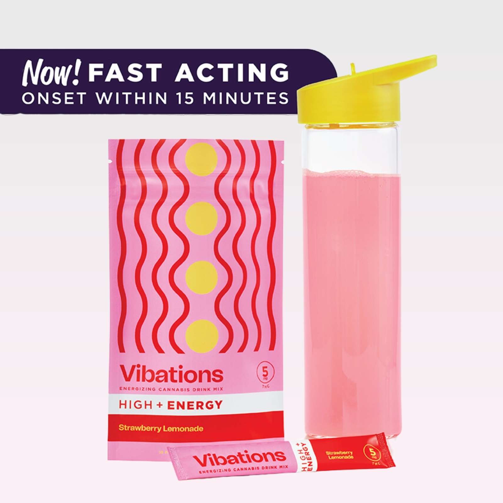 Strawberry Lemonade Drink Mix Packets | Vibations