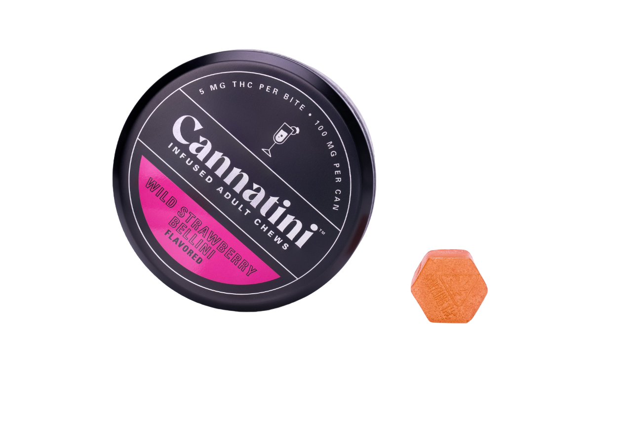Wild Strawberry Bellini CBD:D9 Gummies | Cannatini | 100mg (20pk)
