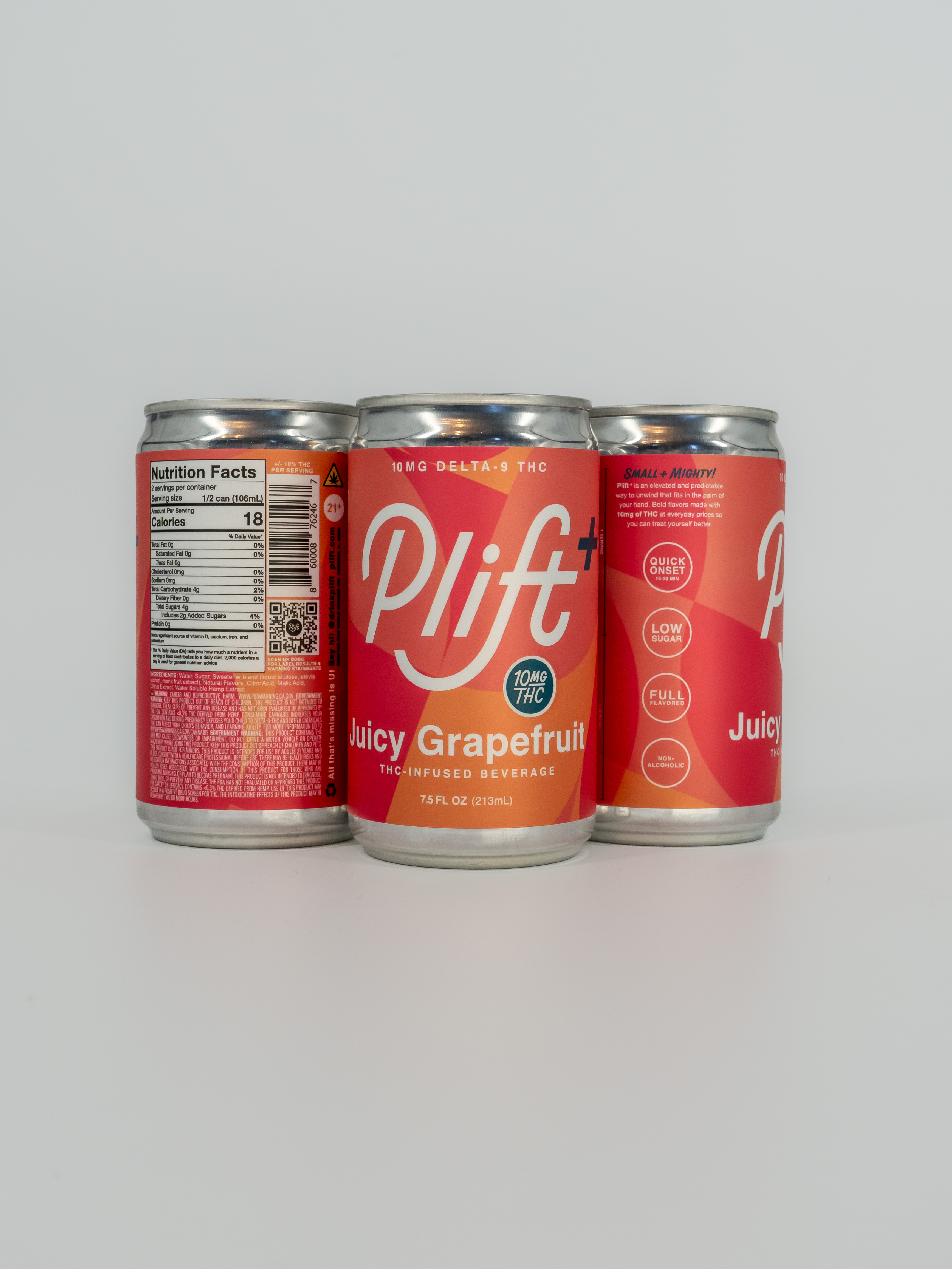 Plift | Juicy Grapefruit THC Seltzer | 10mg THC