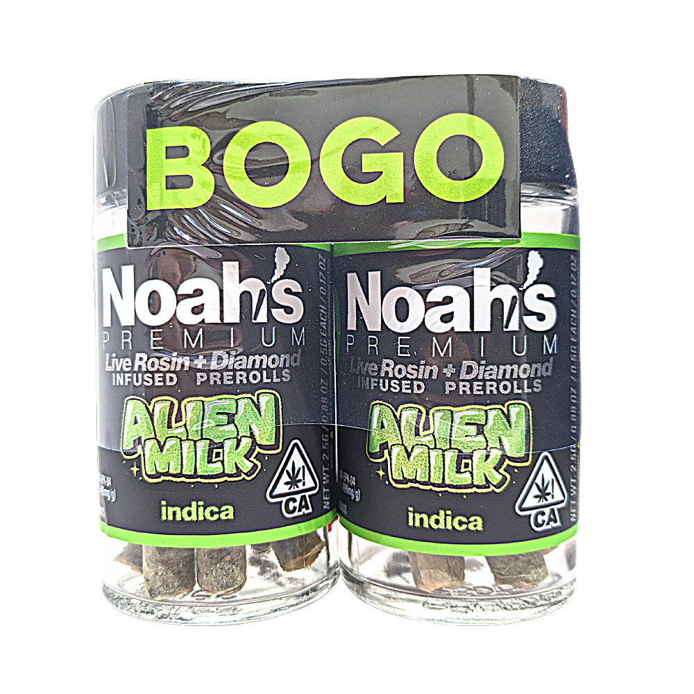 Noahs Premium Infused Preroll 10pk 5g - Alien Milk (I)