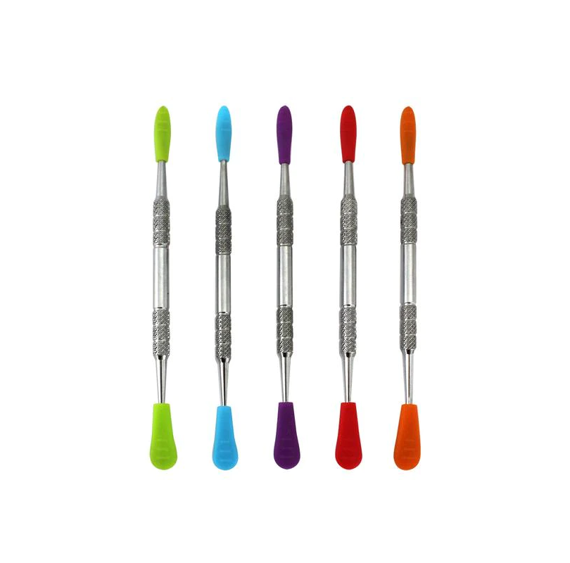 5" Silicone Cover Tip Stainless Steel Dabber