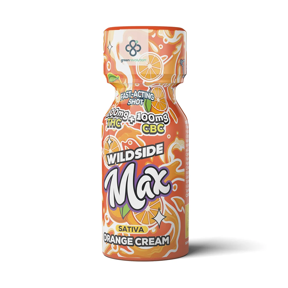 Wildside Max | Orange Cream | Nano Shot | 2oz | DOH | 100mg THC : 100mg CBC