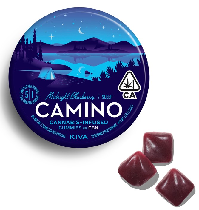 Camino - Edible: Midnight Blueberry (5:1 THC:CBN) - 100mg
