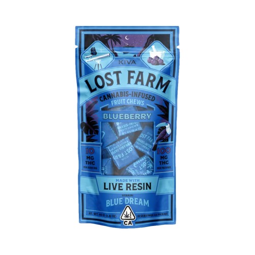 Lost Farm Blueberry Chews 100mg Blue Dream