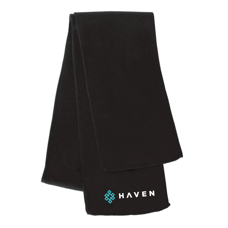 Haven - Main Collection Knit Charcoal Scarf