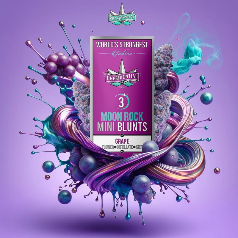 Presidential - Grape - Pee-Wee Infused Mini Blunts - 2.1 Grams