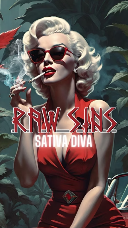 Raw Sins - Sativa Diva - Hash Rosin - 1 Gram