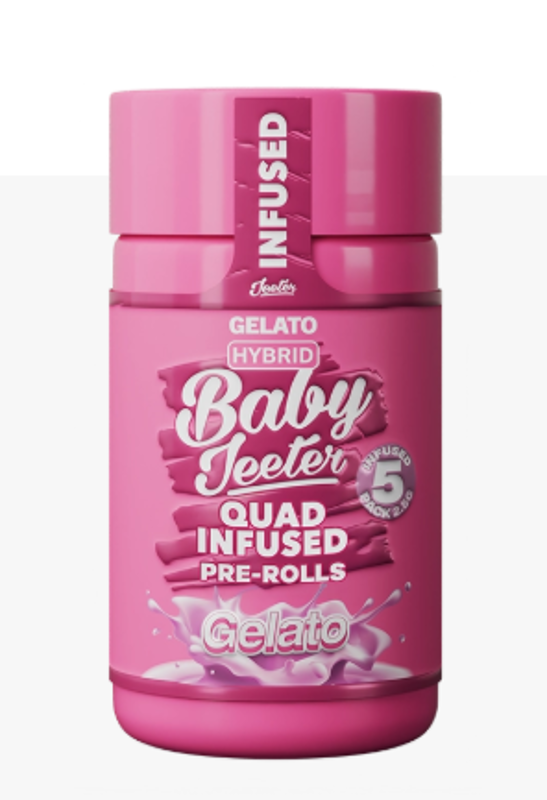 Jeeter - Gelato - Infused - Rosin - Baby Jeeter - 5 pack - 2.5 Grams