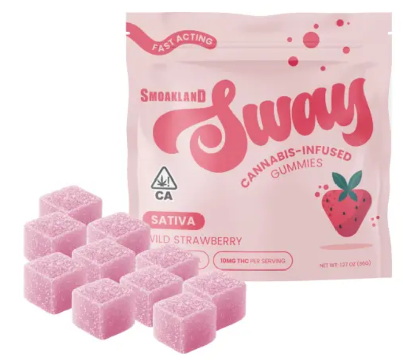 Smoakland - Sway -  Wild Strawberry - 100 mg - Gummies