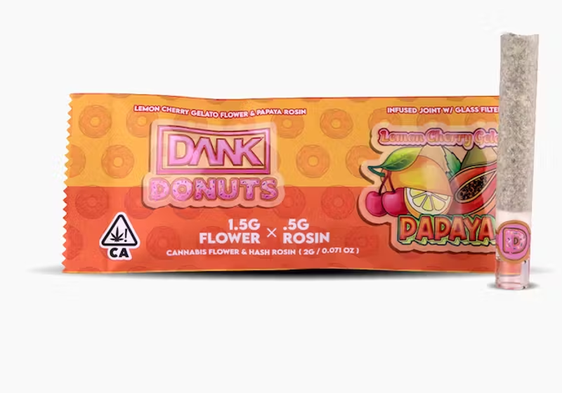 DANK Donuts - Peanut Butter Biscotti X Grape Gas - 2 Gram Rosin Hole Joint