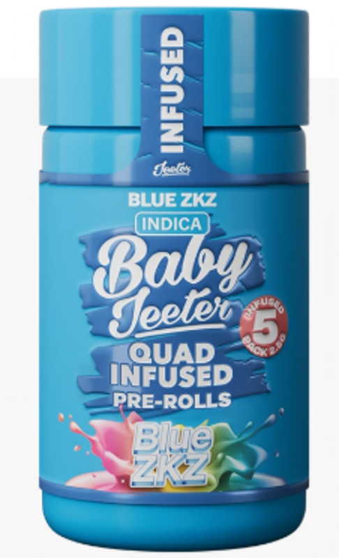 Jeeter - Blue ZKZ - Infused - Rosin - Baby Jeeter - 5 pack - 2.5 Grams