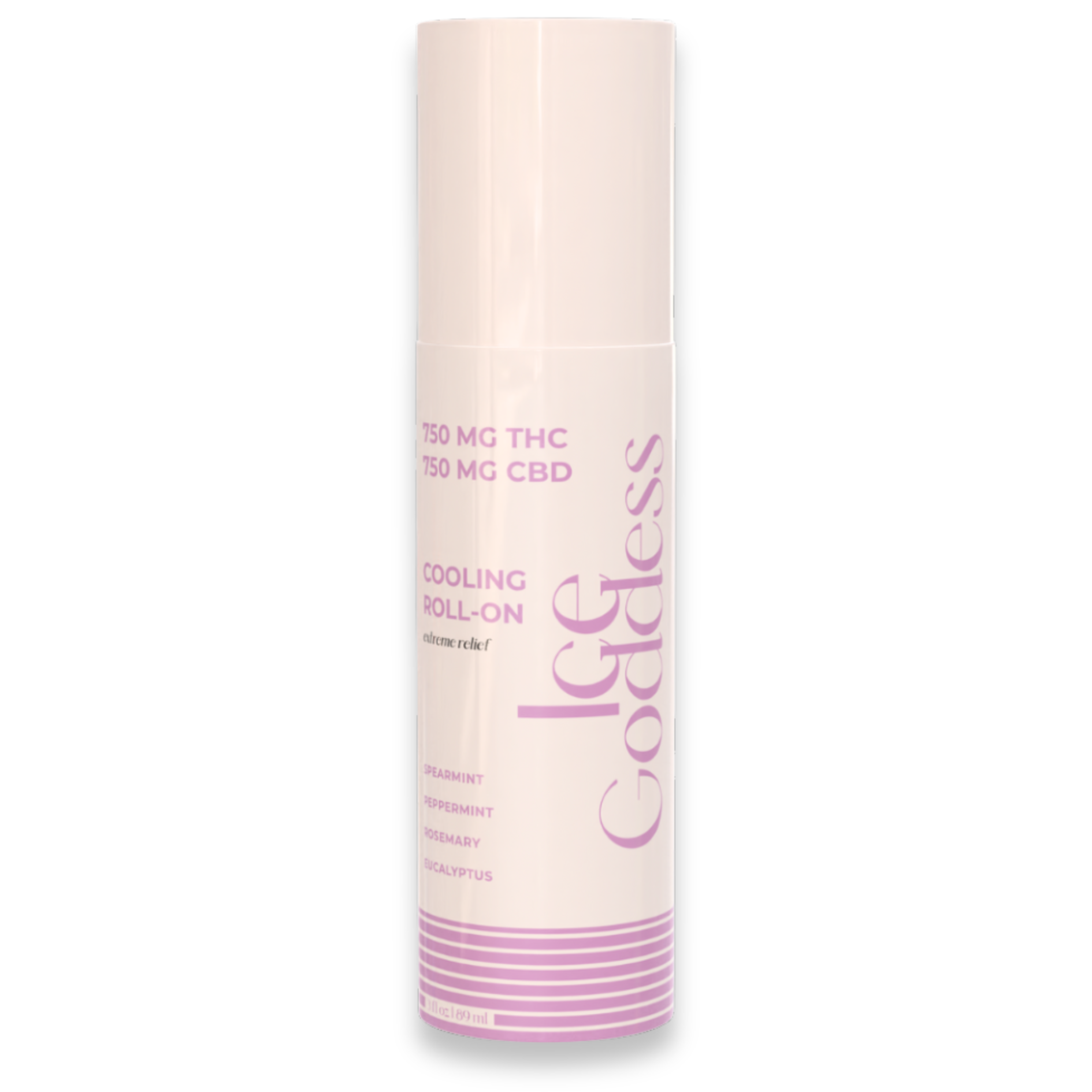 High Gorgeous - Roll On - Ice Goddess - 750mgTHC/750mgCBD - 3oz