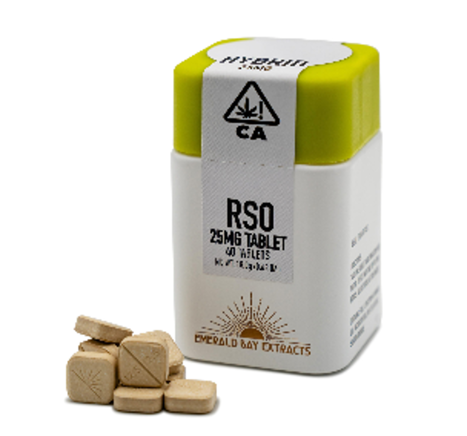 Emerald Bay - Green Apple Gas - RSO Tablets - (25mg each) - 1000mg