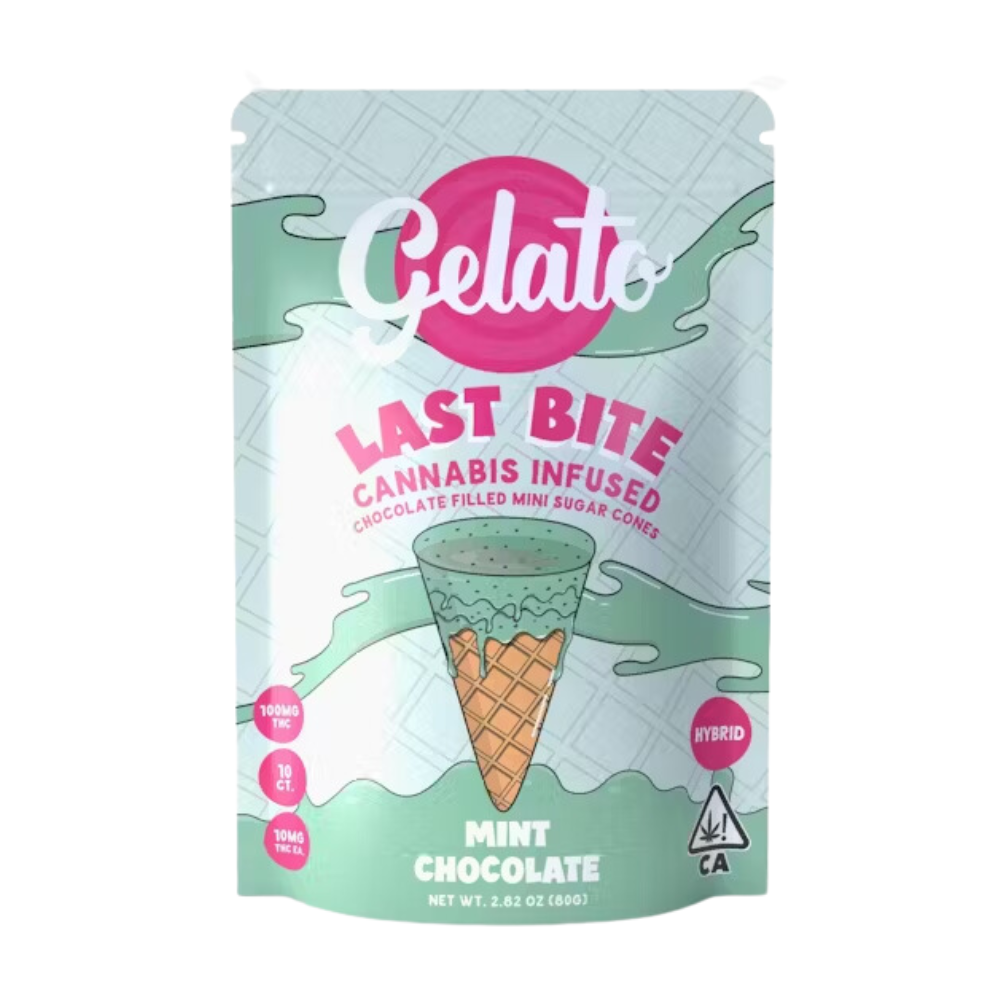 MINT CHOCOLATE LAST BITE MINI CONES 100MG - GELATO