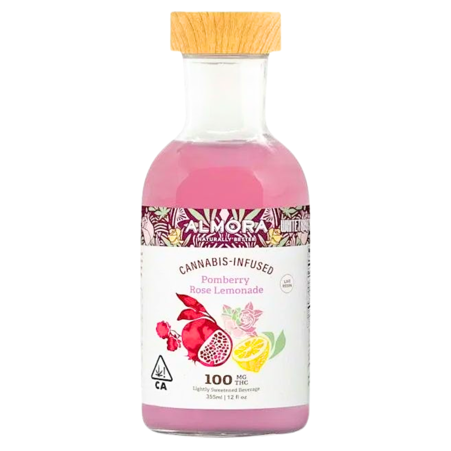 Almora Farm - Live Resin - Pomeberry Rose Lemonade - Beverages - 12oz - 100mg