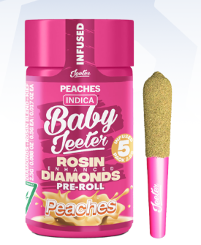 Jeeter - Peaches - Infused Baby Jeeter - 5 pack - 2.5 Grams