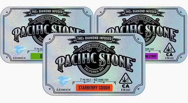 Pacific Stone - Gelato - Diamond Infused (7pk) - 3.5 Grams