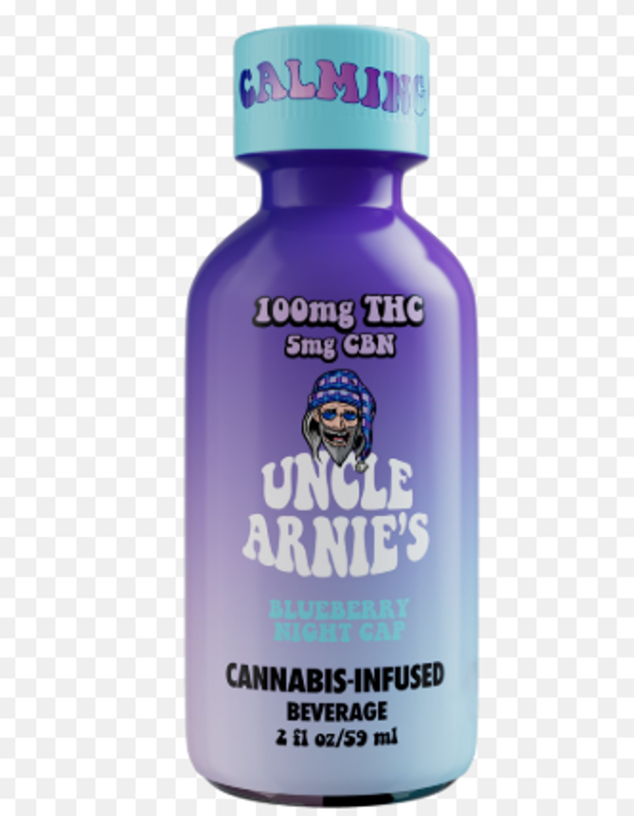 Uncle Arnie's - Blueberry Night Cap - 2 OZ - 100MG - 40 CBN - Shot
