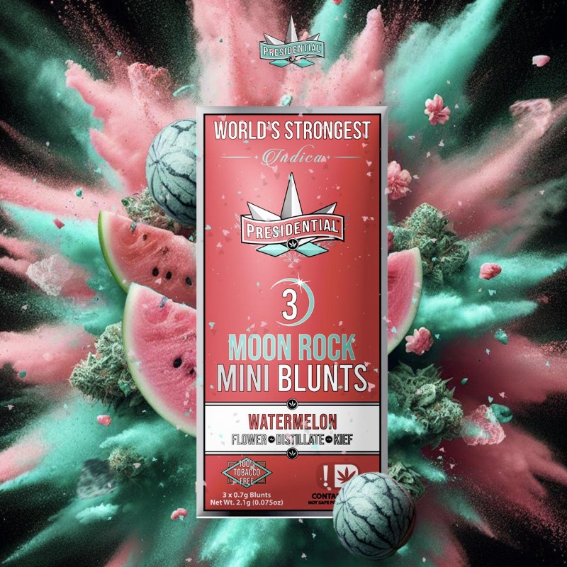 Presidential - Watermelon - Pee-Wee Infused Mini Blunts - 2.1 Grams