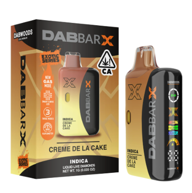 Dabwoods - Dab Bar X - Creme De La Cake - All In One - 1 Gram