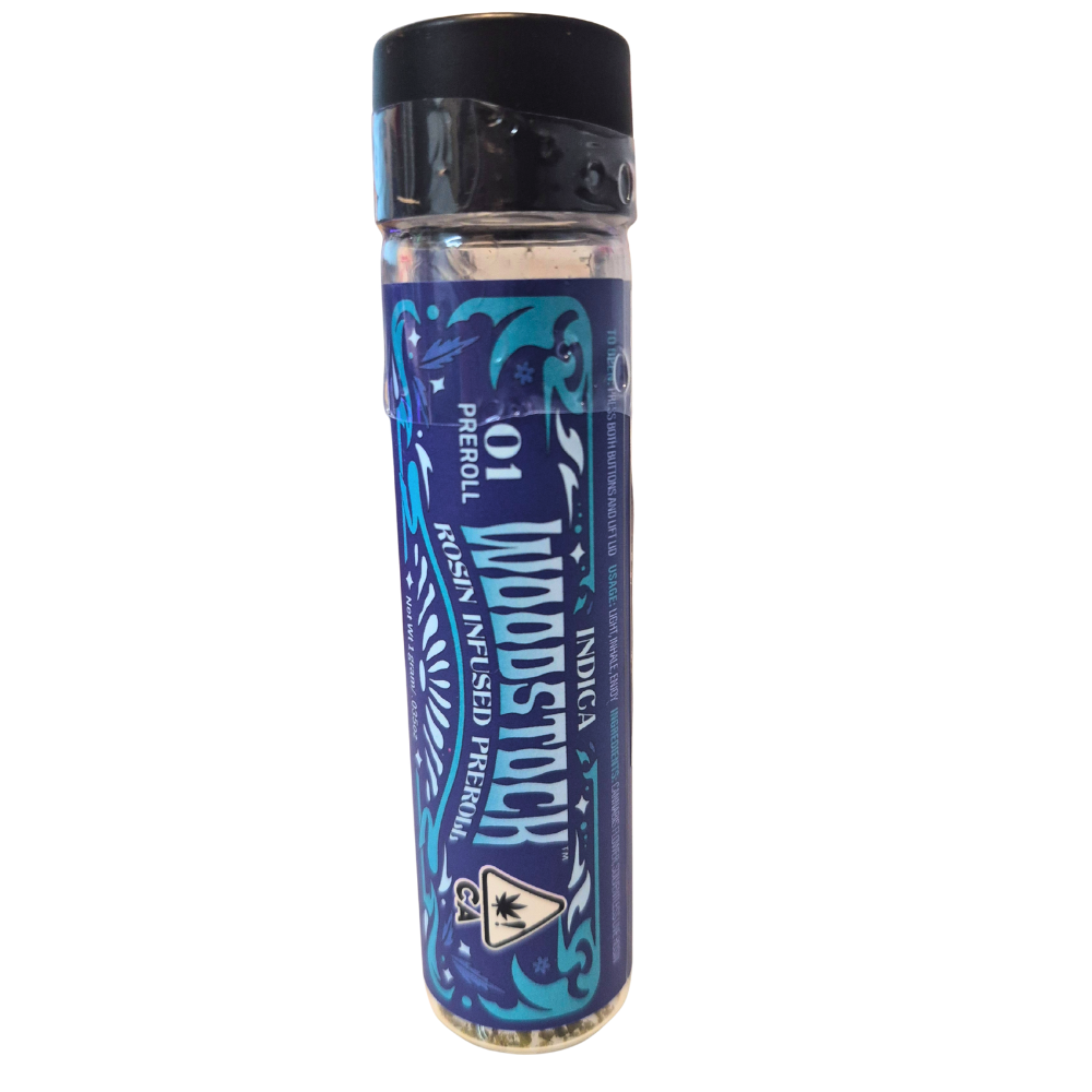 Woodstock Live Rosin Infused Preroll 1g - Grape Nerdz (I)