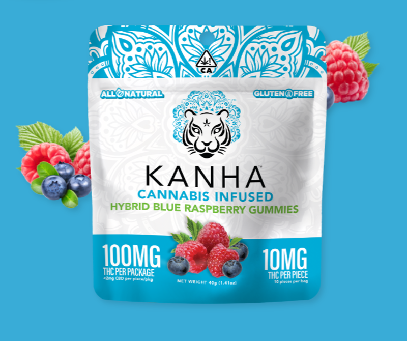 Kanha - Classic - Hybrid Blue Raspberry 100mg - THC Gummy