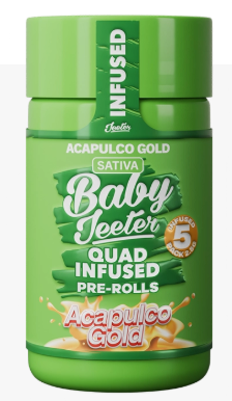 Jeeter - Acapulco Gold - Infused - Rosin - Baby Jeeter - 5 pack - 2.5 Grams
