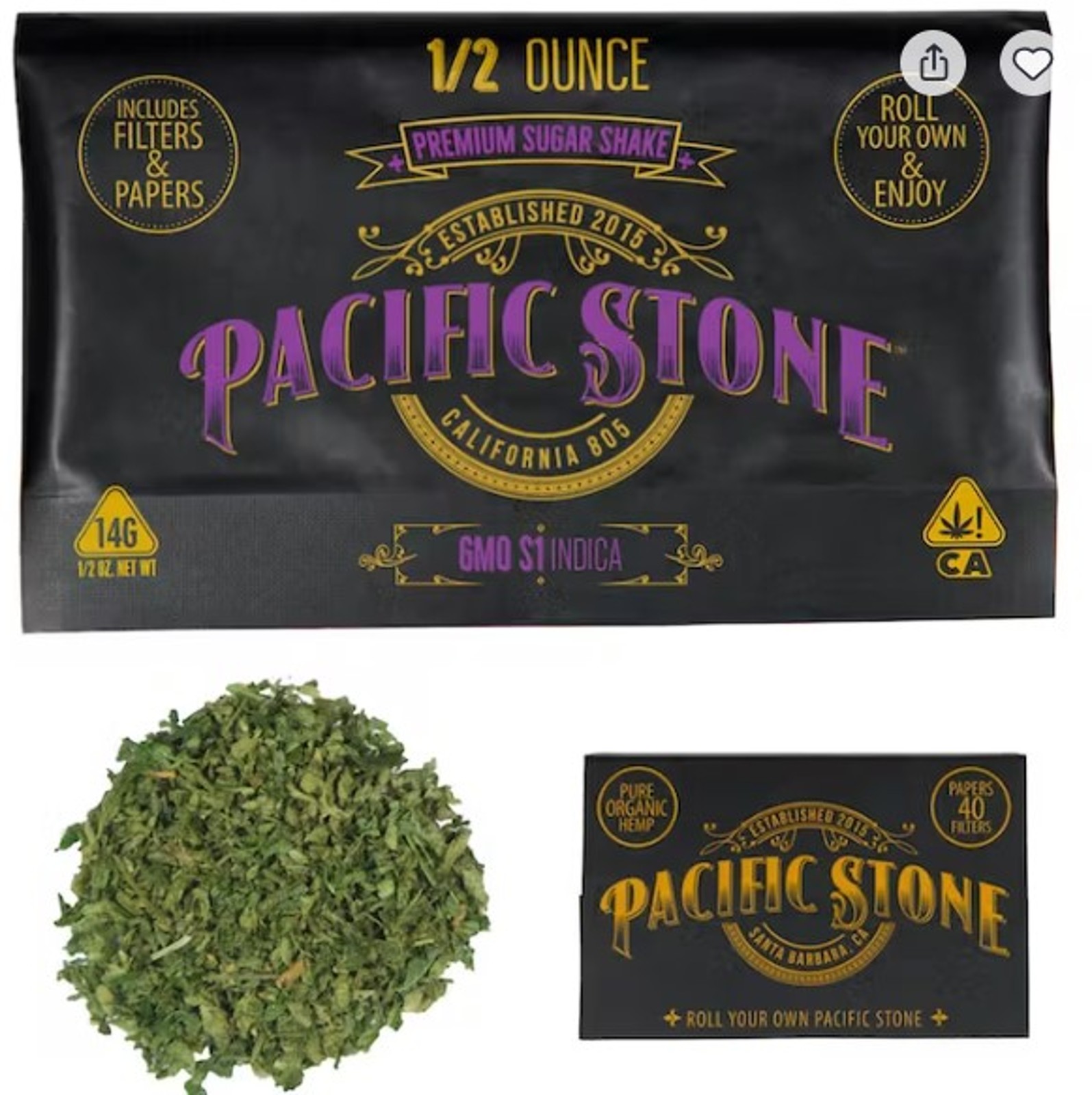 Buy Pacific Stone - GMO - Roll Your Own - Sugar Shake - 14 Grams