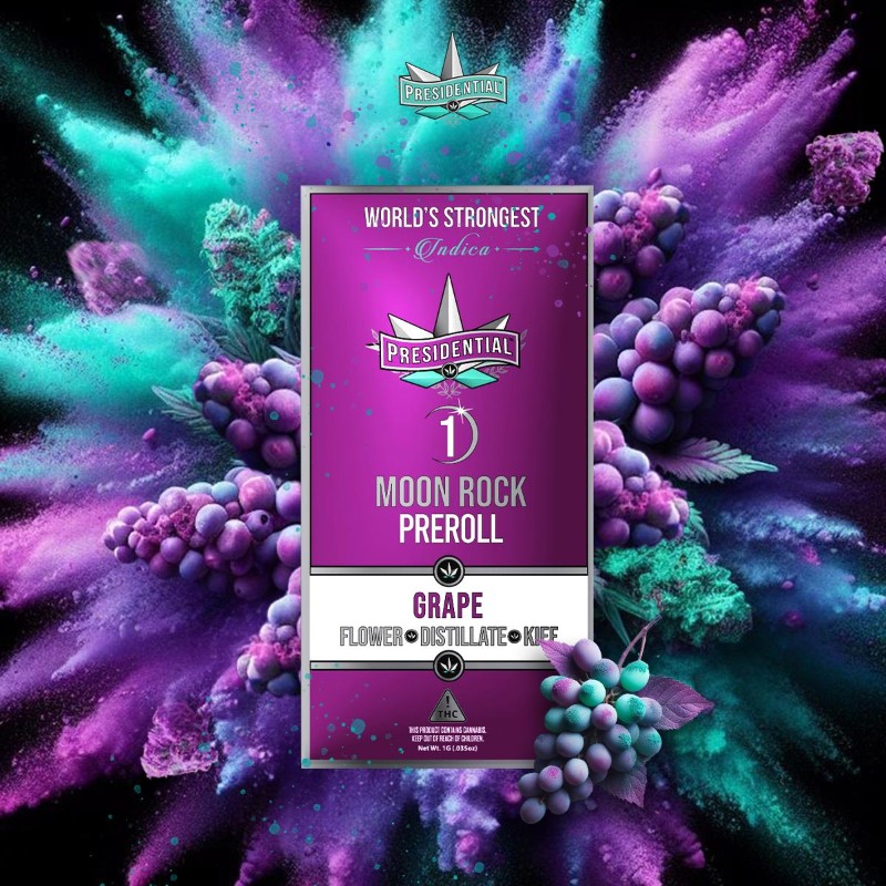 Presidential - Grape - Pee-Wee Infused Mini Prerolls- 1.5 Grams