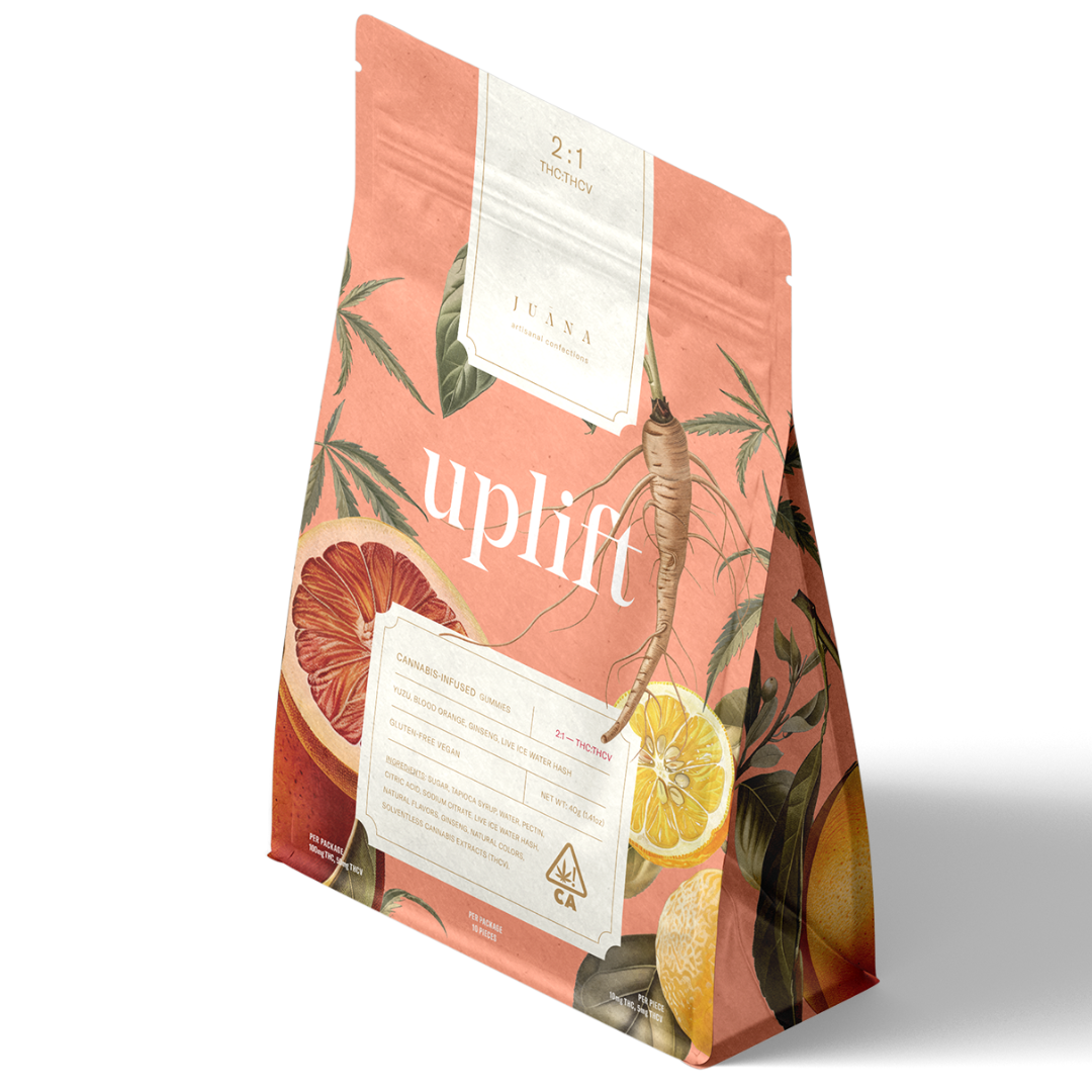 Juana - Uplift - Yuzu Blood Orange 2:1 THC/THCV Hash - Gummies - 10pk - 100mg