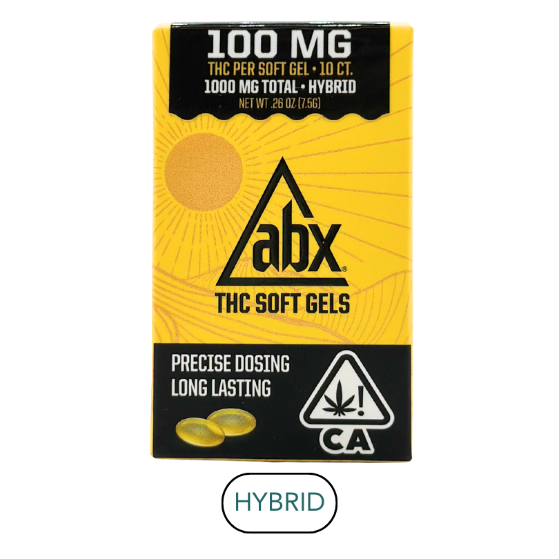 ABX - Soft Gels - 100mgTHC Each - Capsules - 10pk - 1000mg