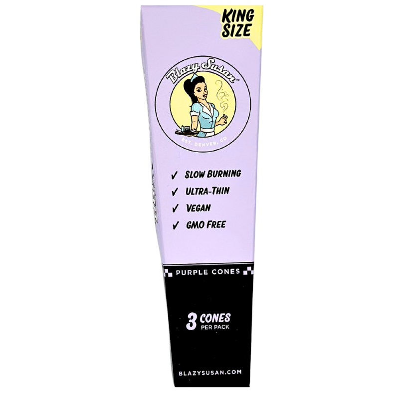 Blazy Susan - Purple King Size Cone 3ct - Accessories