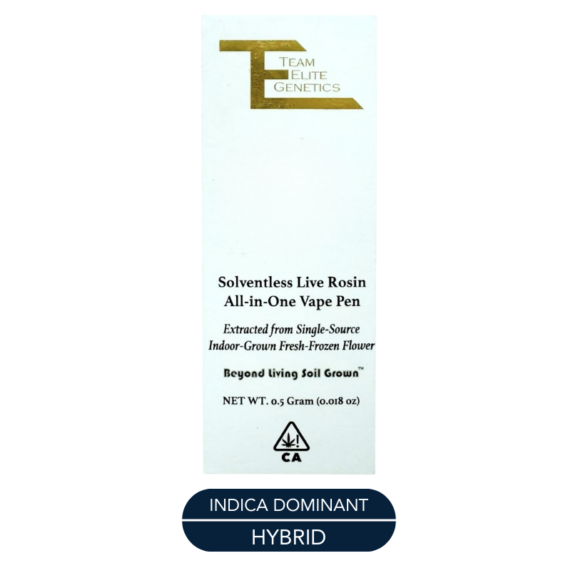 Team Elite Genetics - Live Rosin - Pineapple Milkshake - RTU - 0.5g
