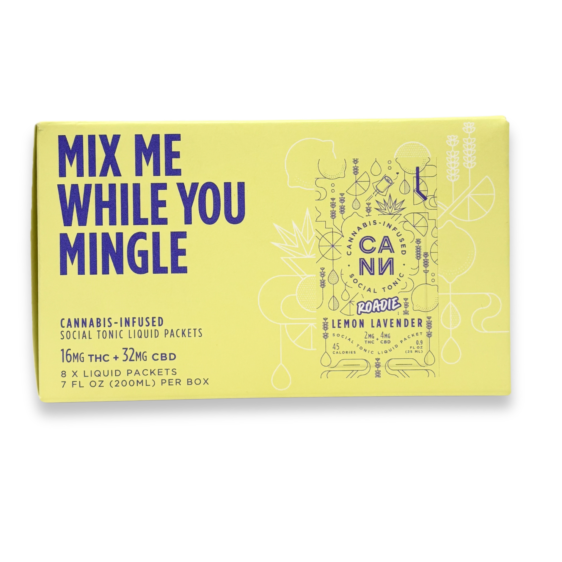 CANN - Roadies - Lemon Lavender Mix - Edible - 8pk - 16mgTHC/32mgCBD