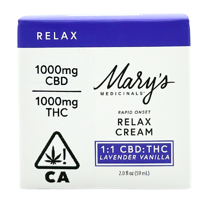 Marys Medicinals - Relax - Lavender Vanilla 1:1 CBD/THC - Topical - 59ml - Topical - 1000mg
