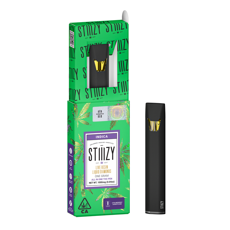 STIIIZY | All-In-One | Live Resin Liquid Diamonds | Strawberry Shortcake | 1g