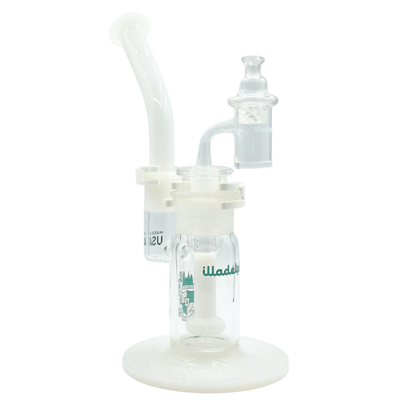 Illadelph Glass - Bubbler Bong Set Teal