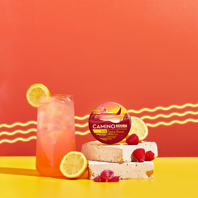 Raspberry Lemonade 10mg Sour Gummies 10 Pack | Camino